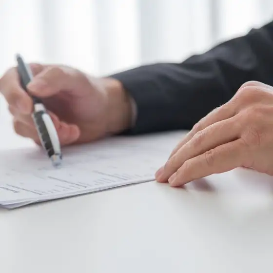 A signature going on a business associate agreement
