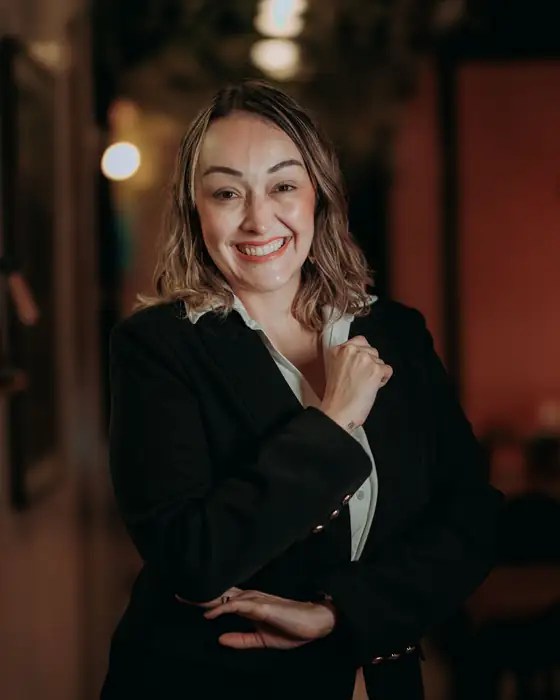 A smiling account manager
